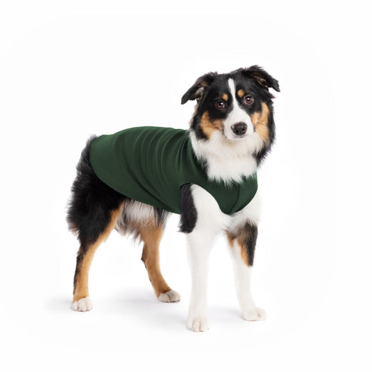Gold Paw Stretch Fleece - Hunter Green